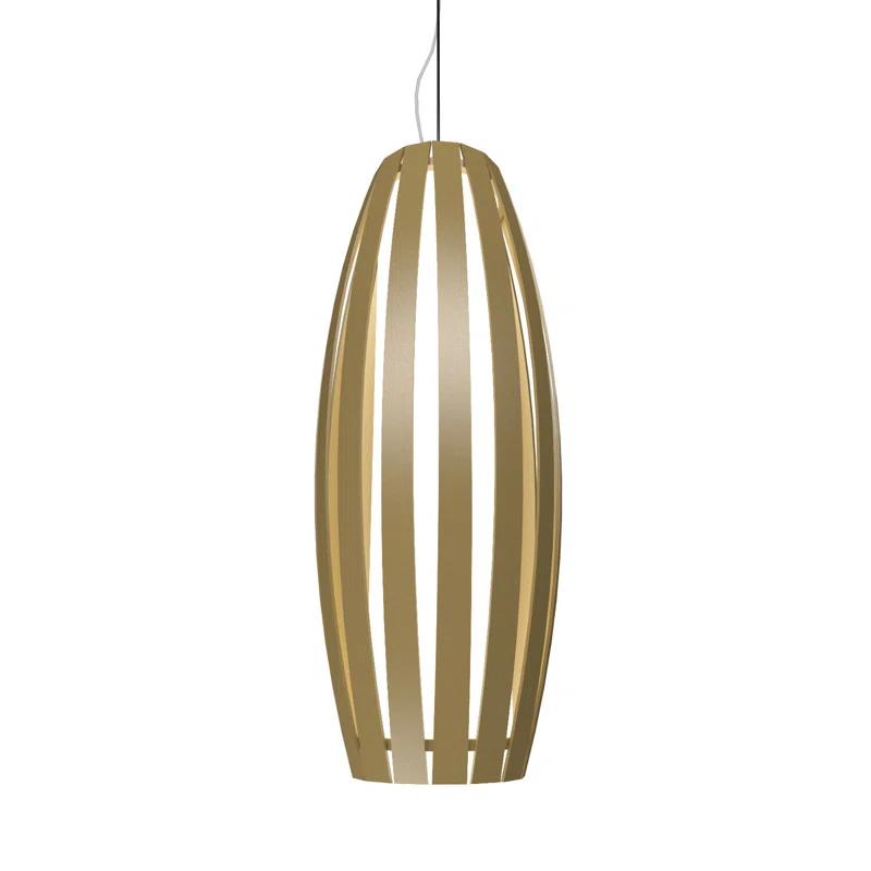 American Walnut Indoor/Outdoor Mini Geometric Pendant Light