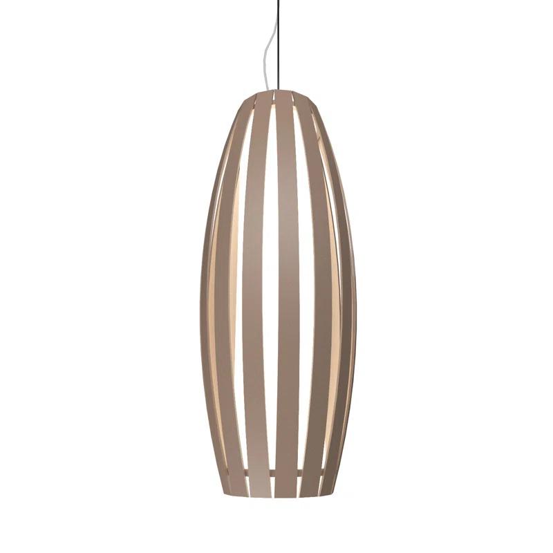 American Walnut Indoor/Outdoor Mini Geometric Pendant Light