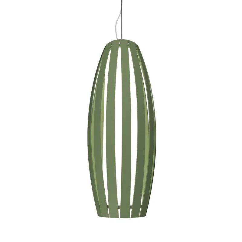 American Walnut Indoor/Outdoor Mini Geometric Pendant Light