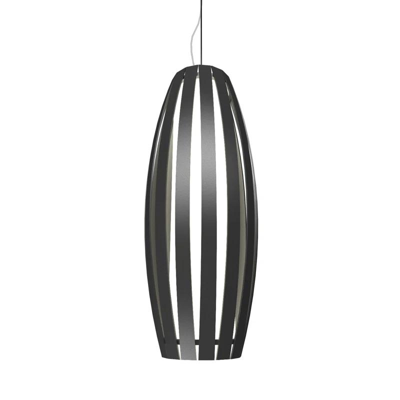 American Walnut Indoor/Outdoor Mini Geometric Pendant Light