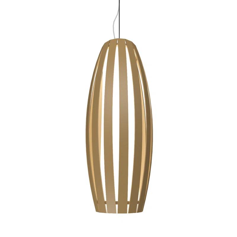 American Walnut Indoor/Outdoor Mini Geometric Pendant Light
