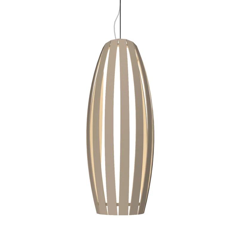 American Walnut Indoor/Outdoor Mini Geometric Pendant Light