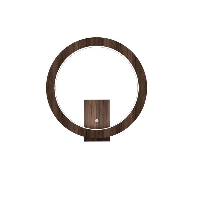 Frame Manufactured Wood LED Flush Mounted Sconce