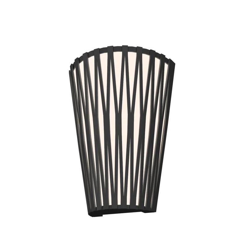 Living Hinges Manufactured Wood LED Flush Mounted Sconce
