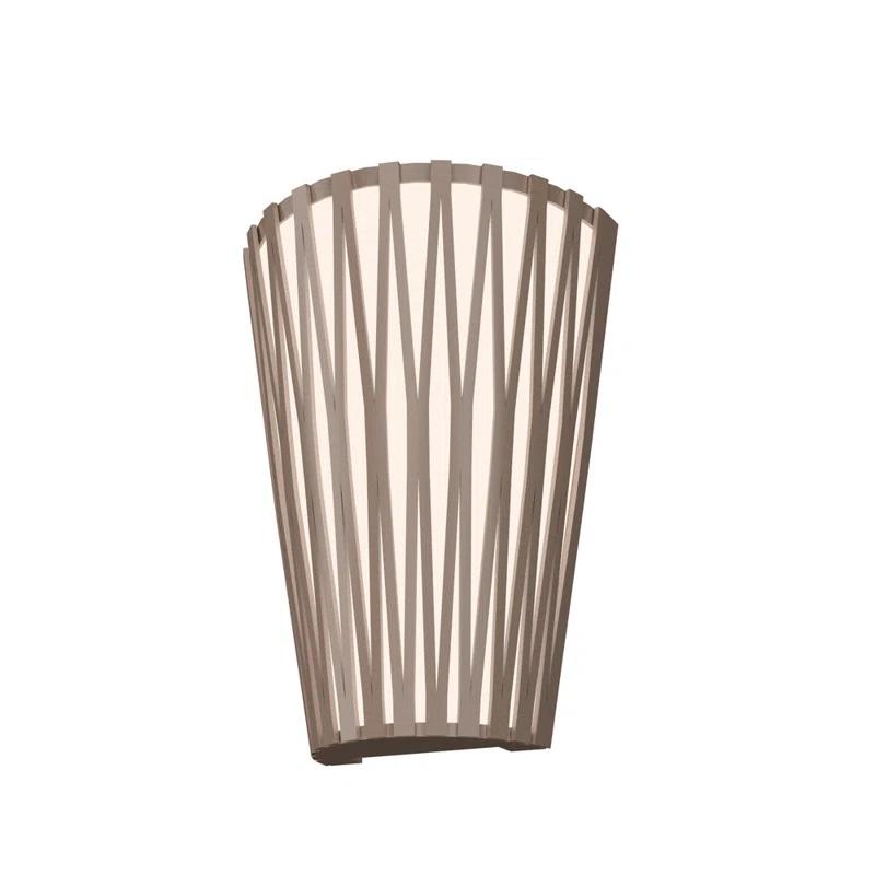 Living Hinges Manufactured Wood LED Flush Mounted Sconce