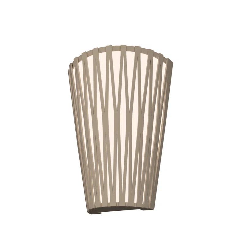 Living Hinges Manufactured Wood LED Flush Mounted Sconce