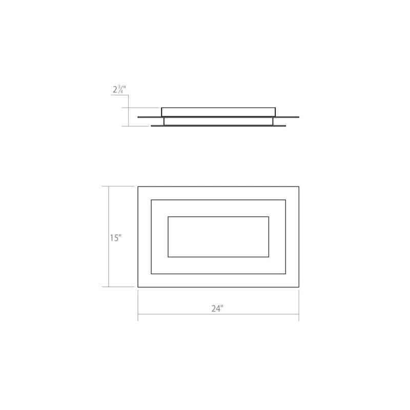 Offset LED Flush Mount