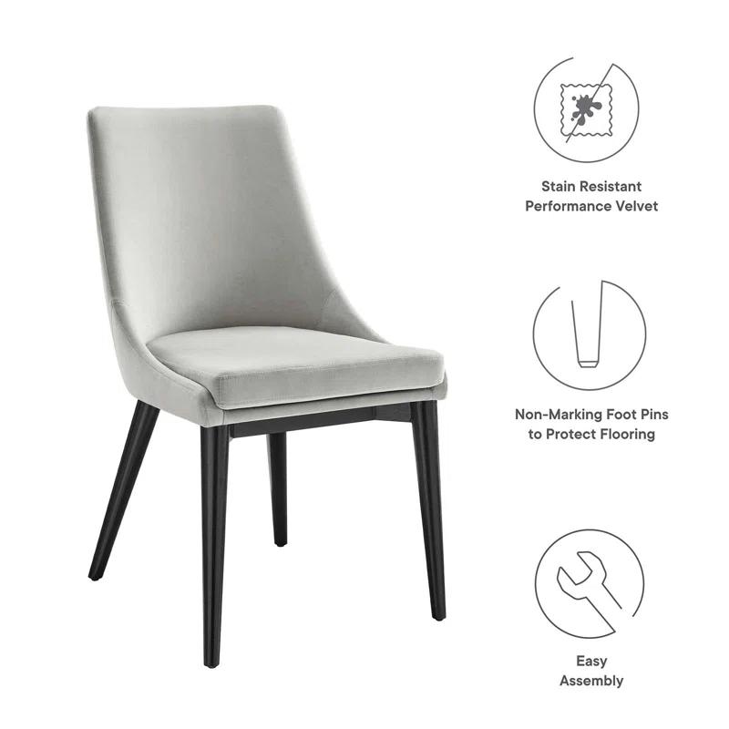 Modway Viscount Performance Velvet Dining Chair by Modway