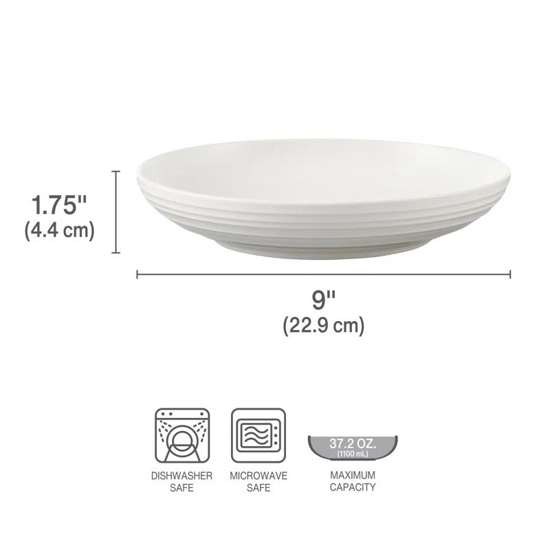 Mikasa Ciara 9 in. Bone China Pasta Bowls (Set of 4)