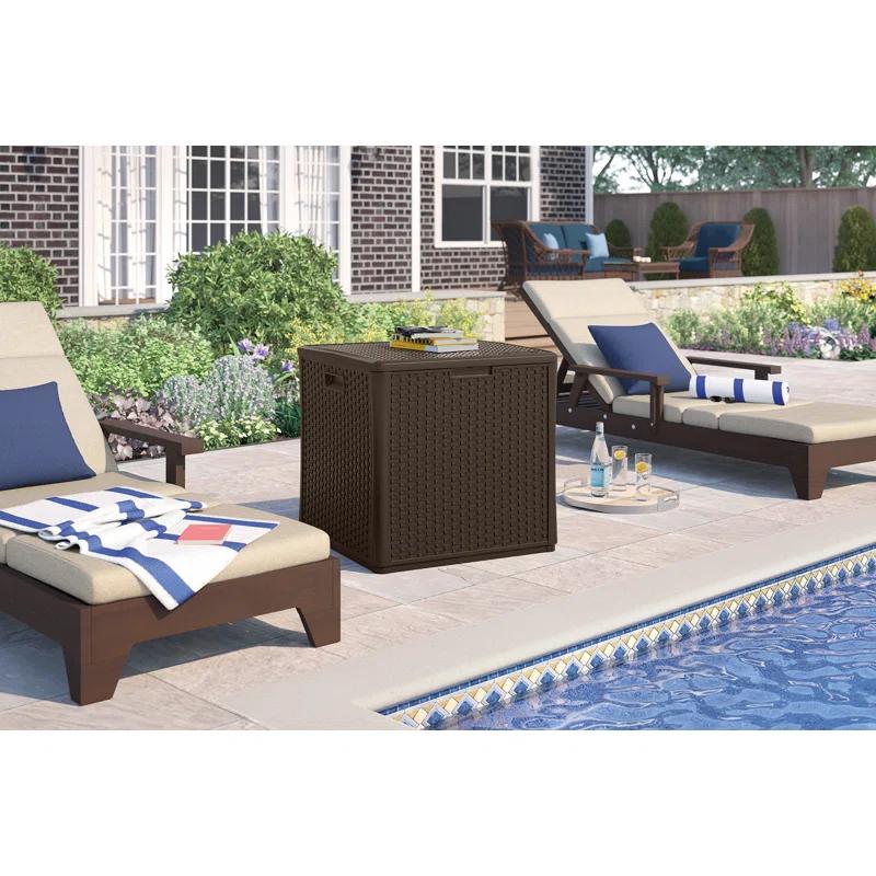Suncast Suncast 26.75'' W 60 Gallons Water Resistant Resin Lockable Deck Box