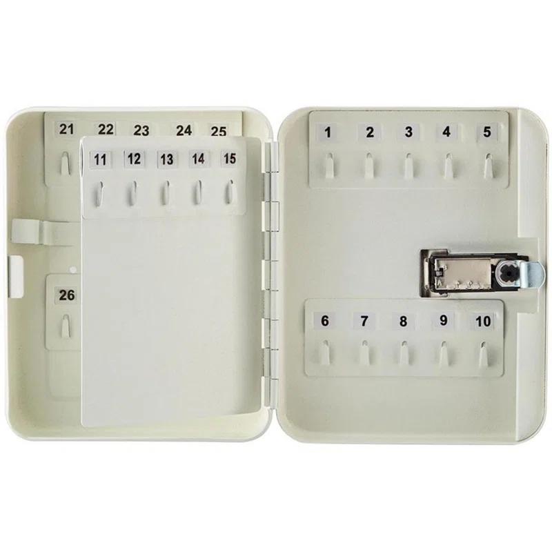 AdirOffice 30-Key Steel Secure Key Cabinet with Combination Lock (Set of 2)