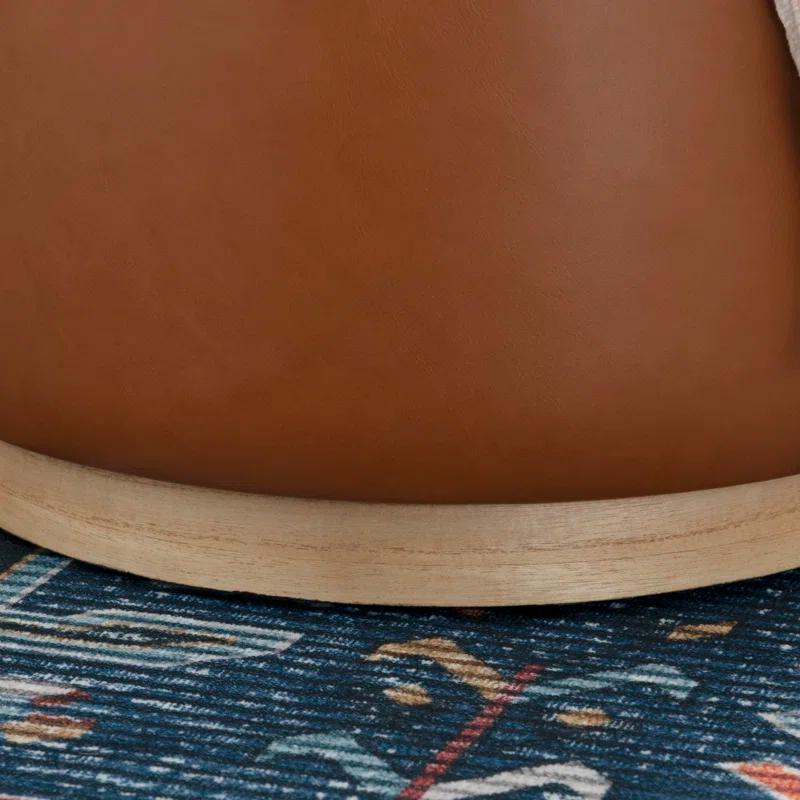 Wade Logan® Addilynne Faux Leather Ottoman