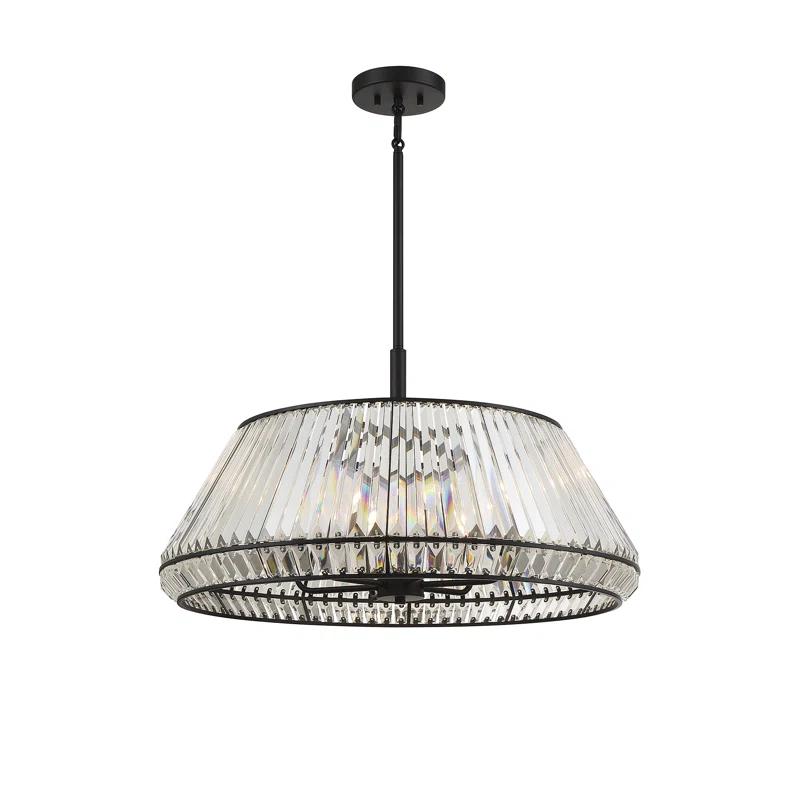 6 - Light Dimmable Geometric Chandelier