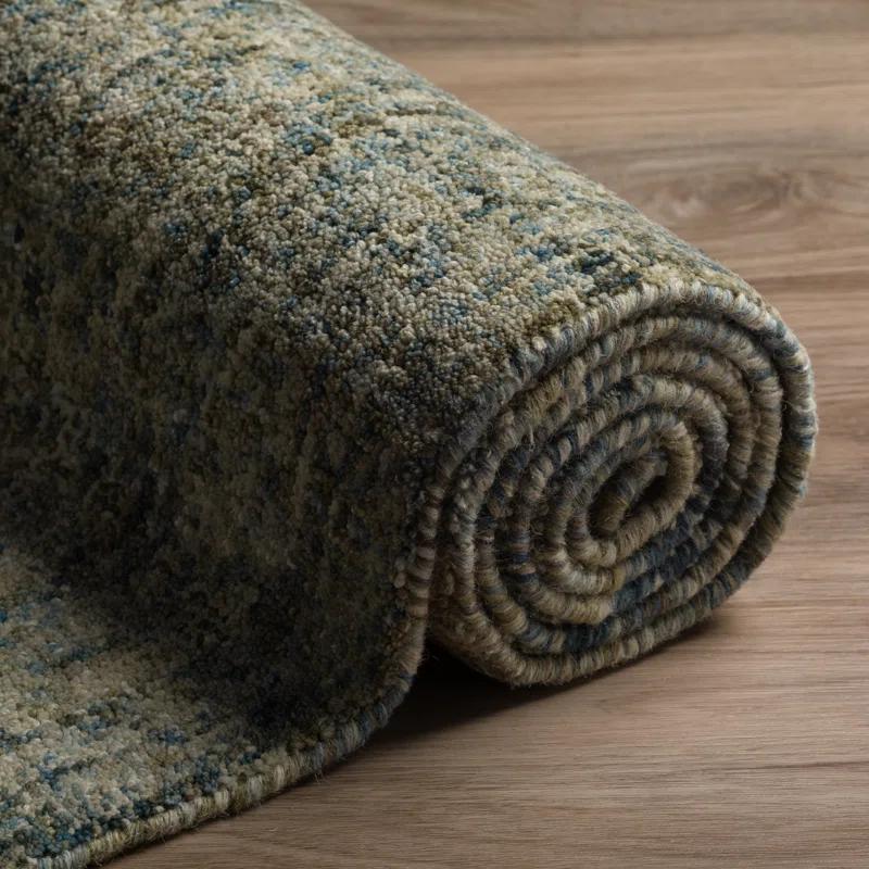 Indigo Elegance 5' x 7'6" Hand-Tufted Wool Area Rug