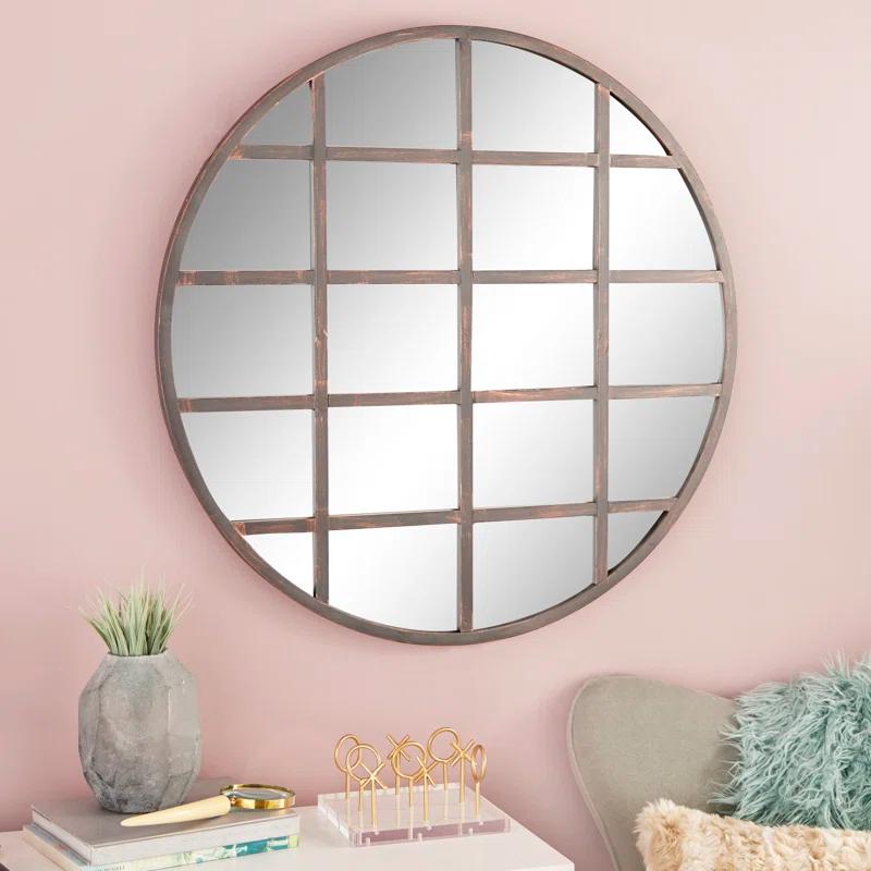 Paneled Modern & Contemporary Accent Mirror