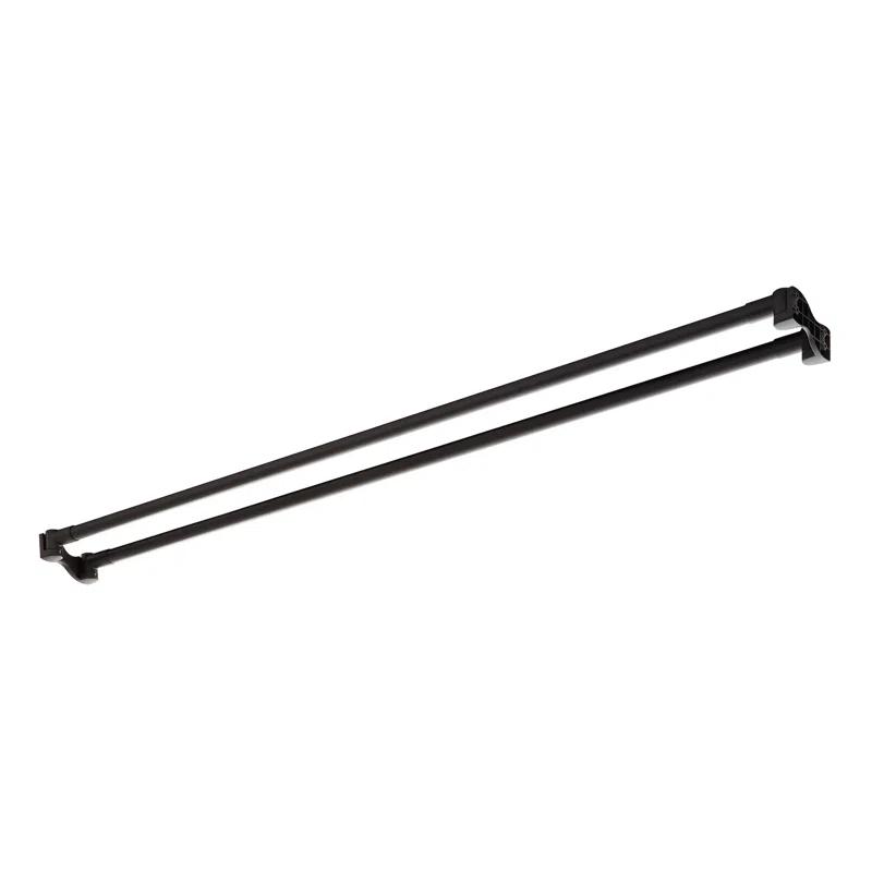 Signature Hardware 60" Brass Straight Double Bar Shower Curtain Rod
