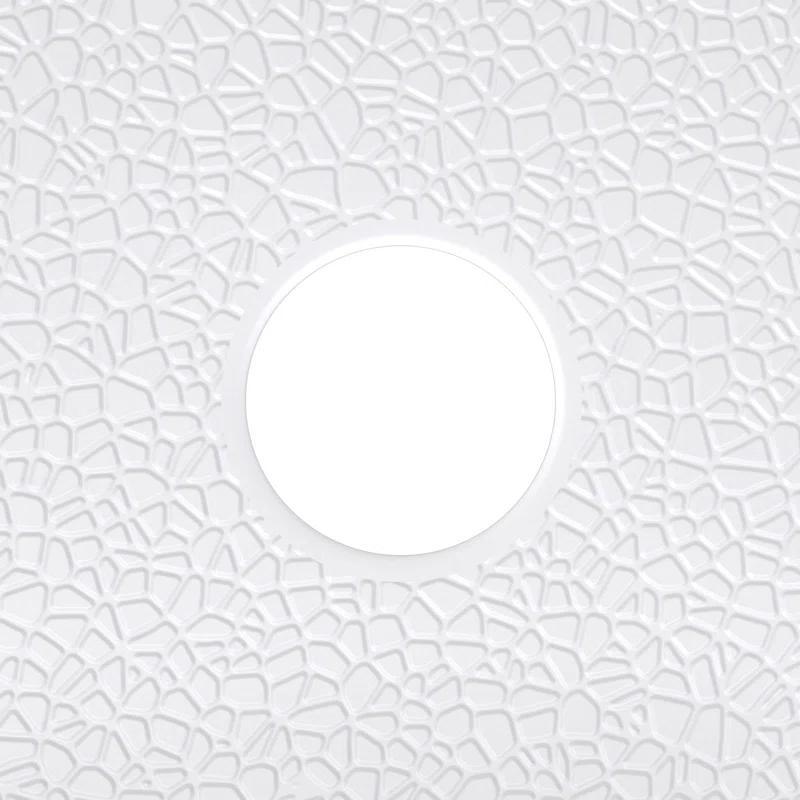 DreamStone 36" White Modern Subway Pattern Shower Kit