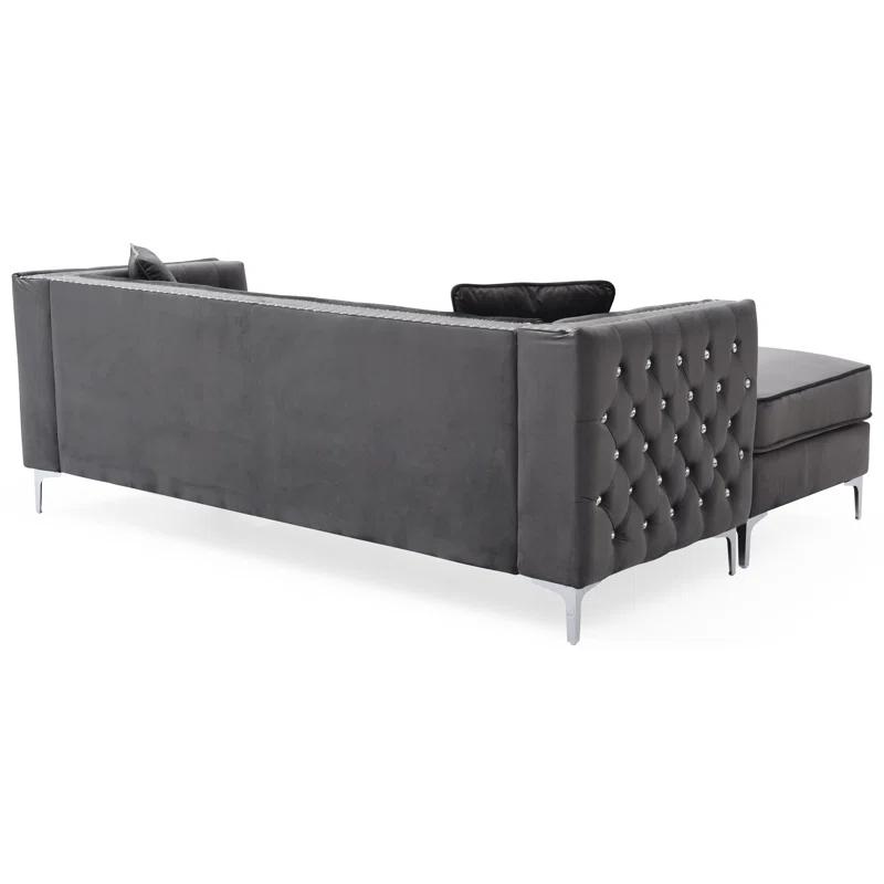 2 - Piece Velvet Sectional