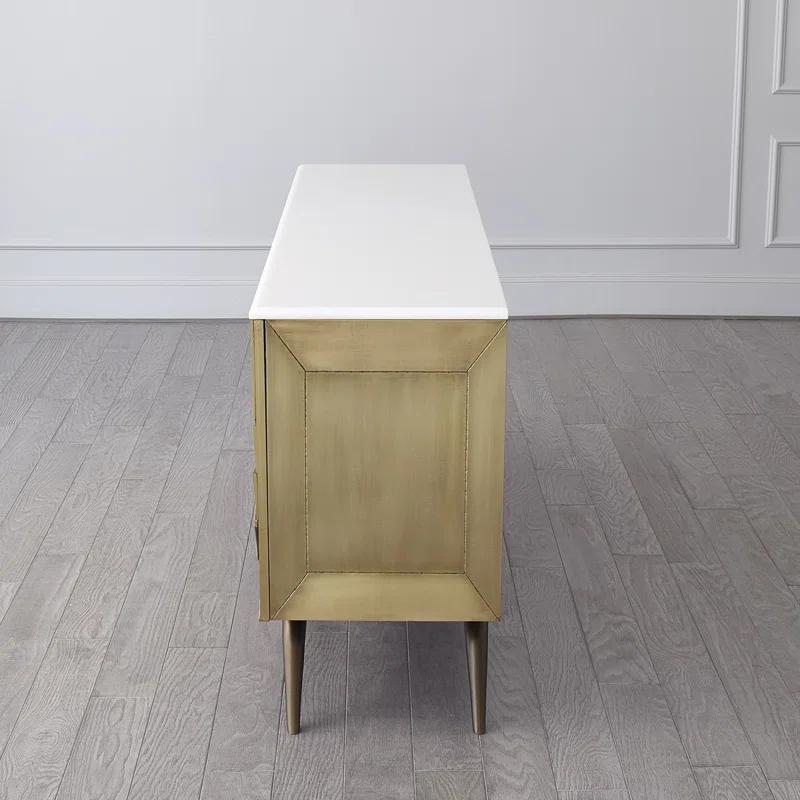 Global Views Triangle Cabinet-Brass