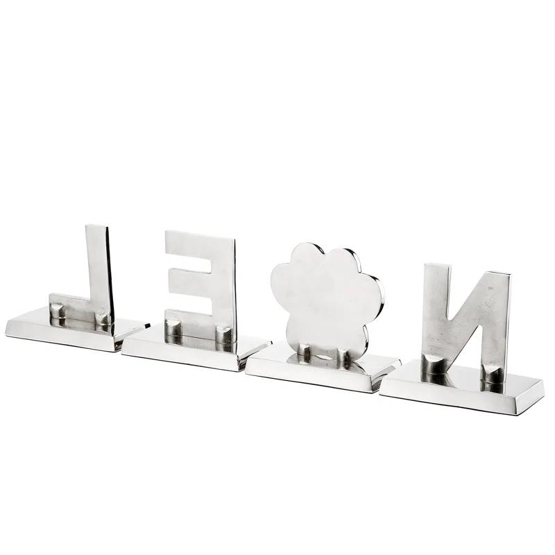 4pc 5" Gold Sparkle "NOEL" Stocking Holders - National Tree Company