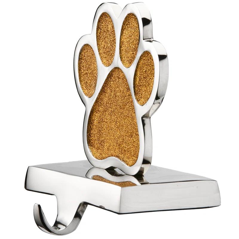 4pc 5" Gold Sparkle "NOEL" Stocking Holders - National Tree Company