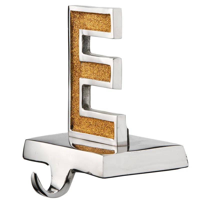 4pc 5" Gold Sparkle "NOEL" Stocking Holders - National Tree Company