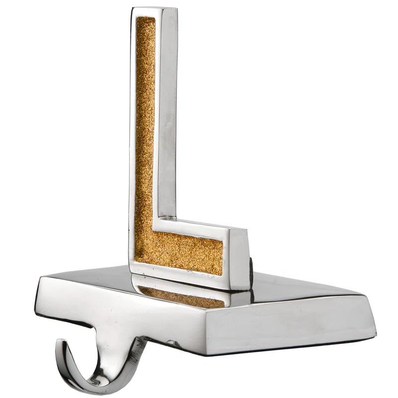 4pc 5" Gold Sparkle "NOEL" Stocking Holders - National Tree Company