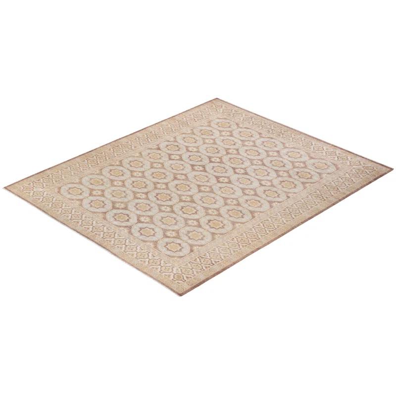 Isabelline Keneshia One-of-a-Kind 8' 0" X 9' 7" 2010s Wool Area Rug in Blue