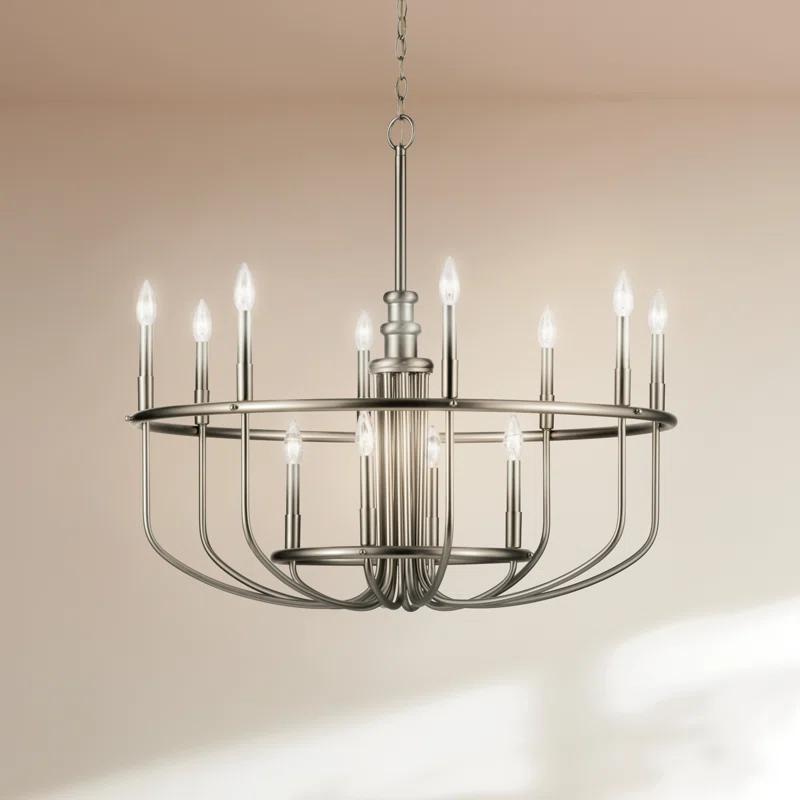 Kuzey 12 - Light Wagon Wheel Chandelier