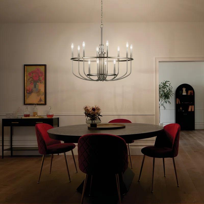 Kuzey 12 - Light Wagon Wheel Chandelier