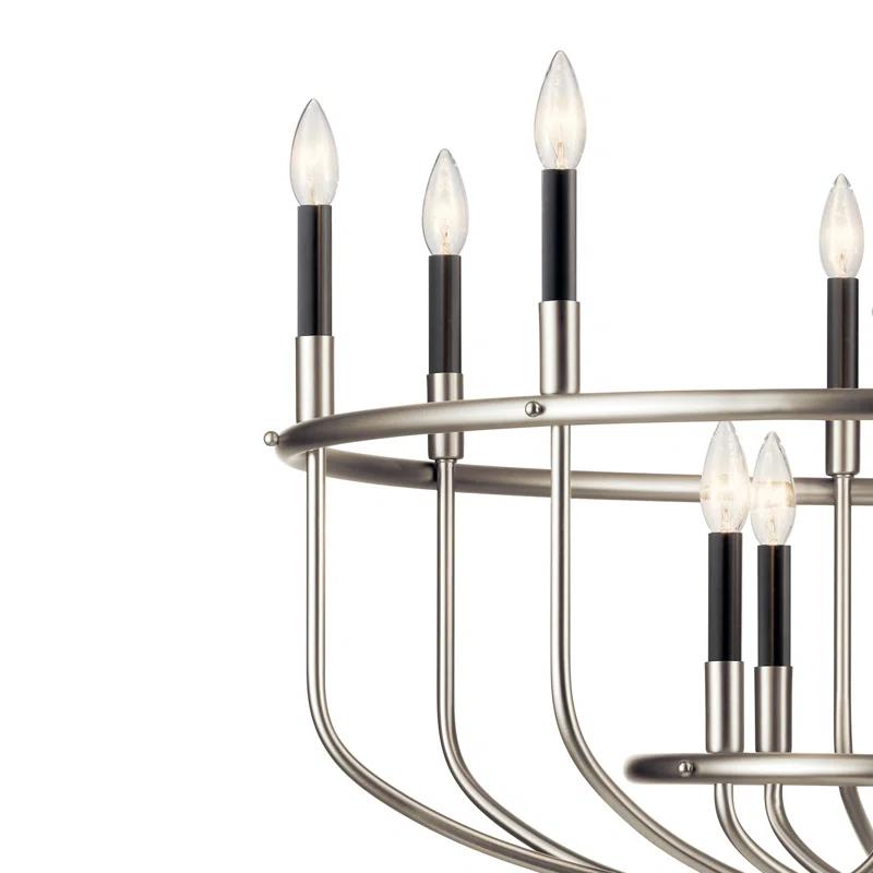 Kuzey 12 - Light Wagon Wheel Chandelier