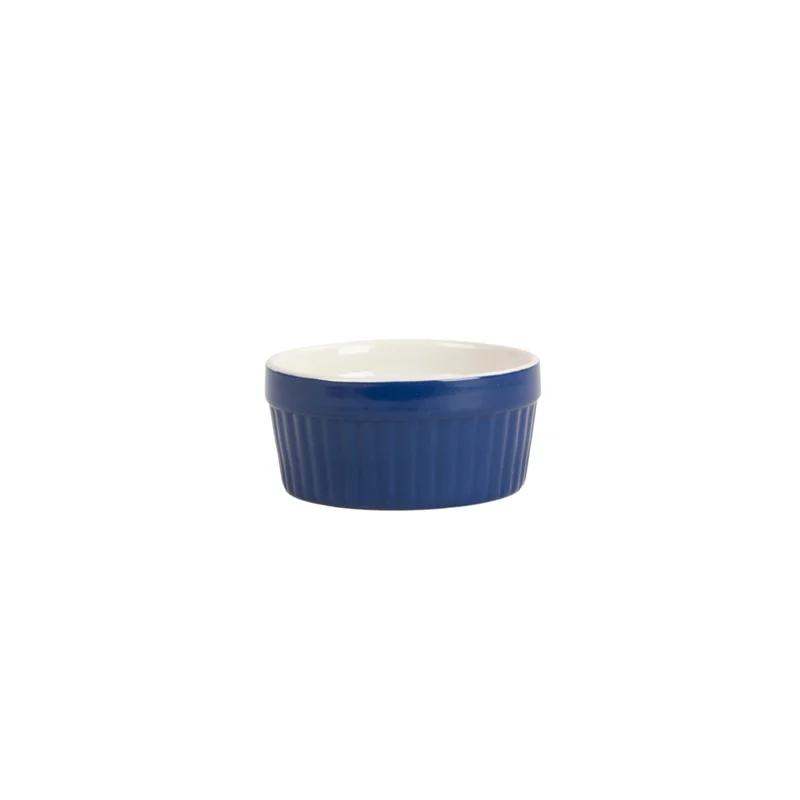 Blue Stoneware 4oz Ramekin Set of 6