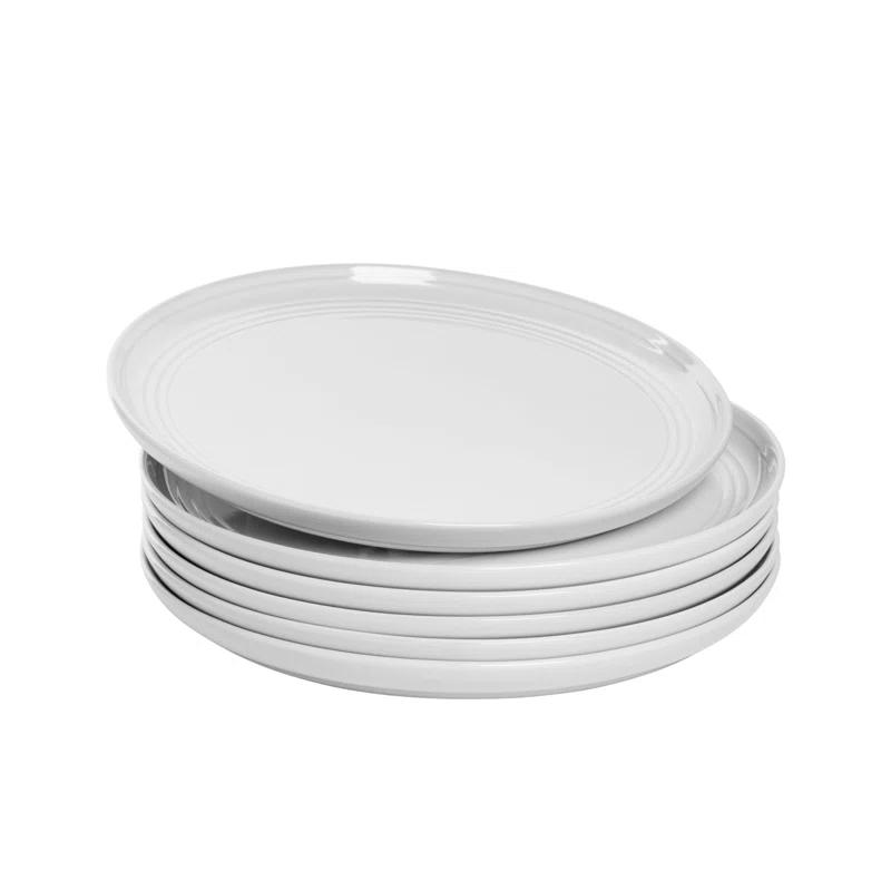Ten Strawberry Street Double Line 10.5" Dinner Plate (Set of 6)