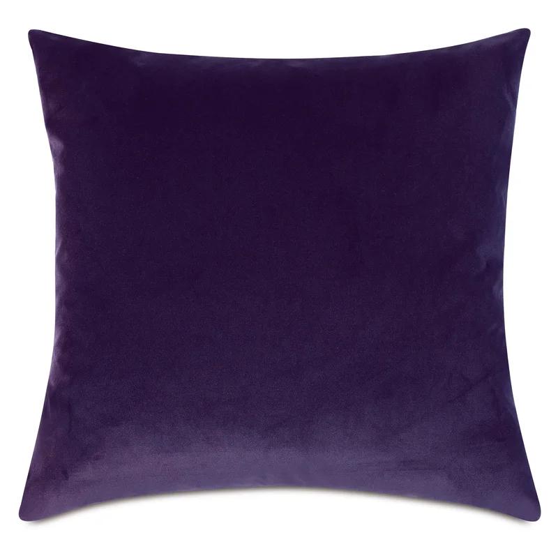 Uma Purple Square Cotton Blend Throw Pillow