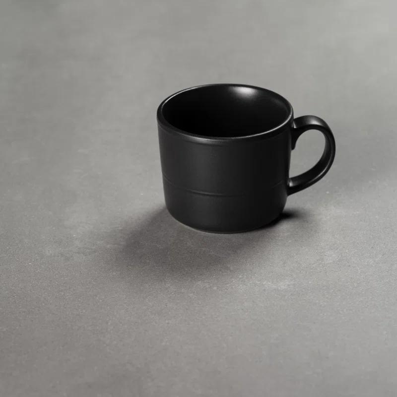 Ten Strawberry Street Double Line 3.75"/12 Oz Mug, Set Of 6 (Set of 6)