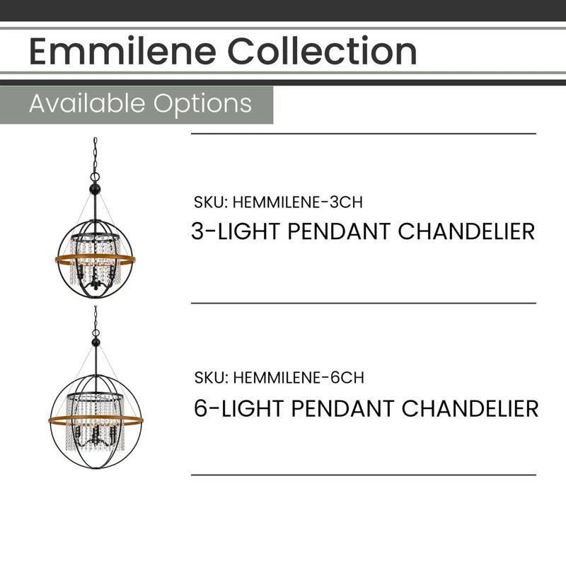 3 - Light Globe Chandelier