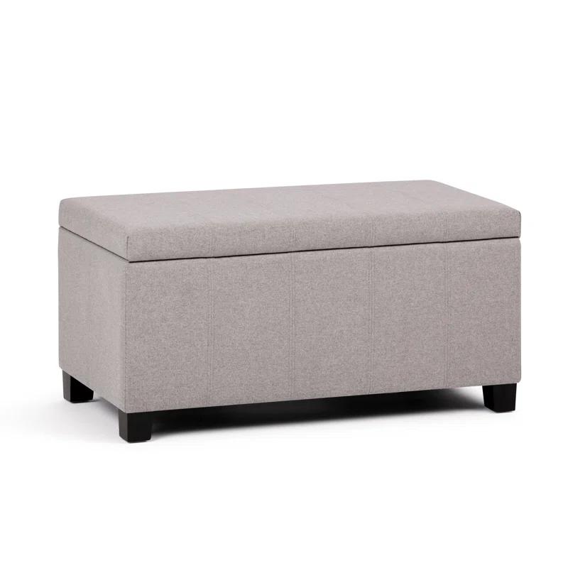 Dover Polyester Blend Upholstered Storage Bench