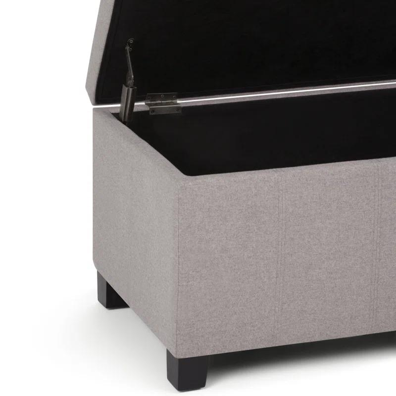 Dover Polyester Blend Upholstered Storage Bench