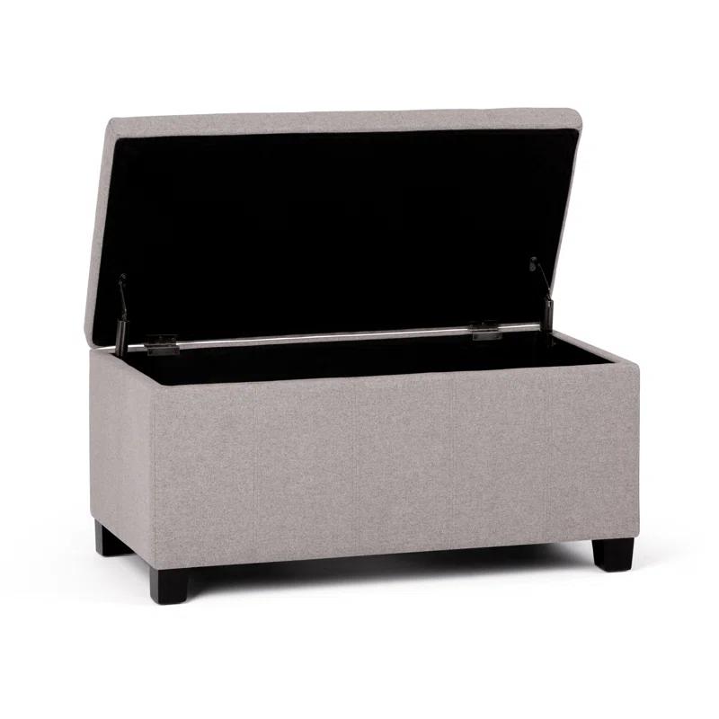 Dover Polyester Blend Upholstered Storage Bench