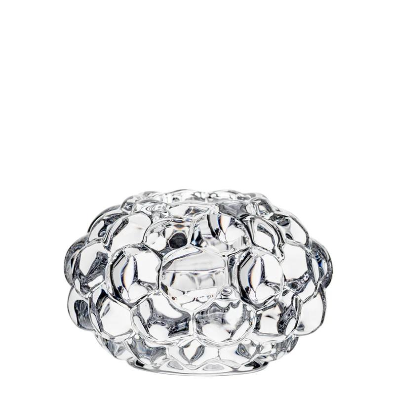 Crystal Clear Raspberry Votive Candle Holder, 4.5" Tabletop