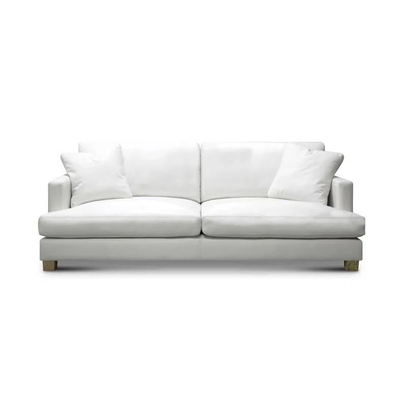 Hello Sofa Home 90'' Leather Sofa