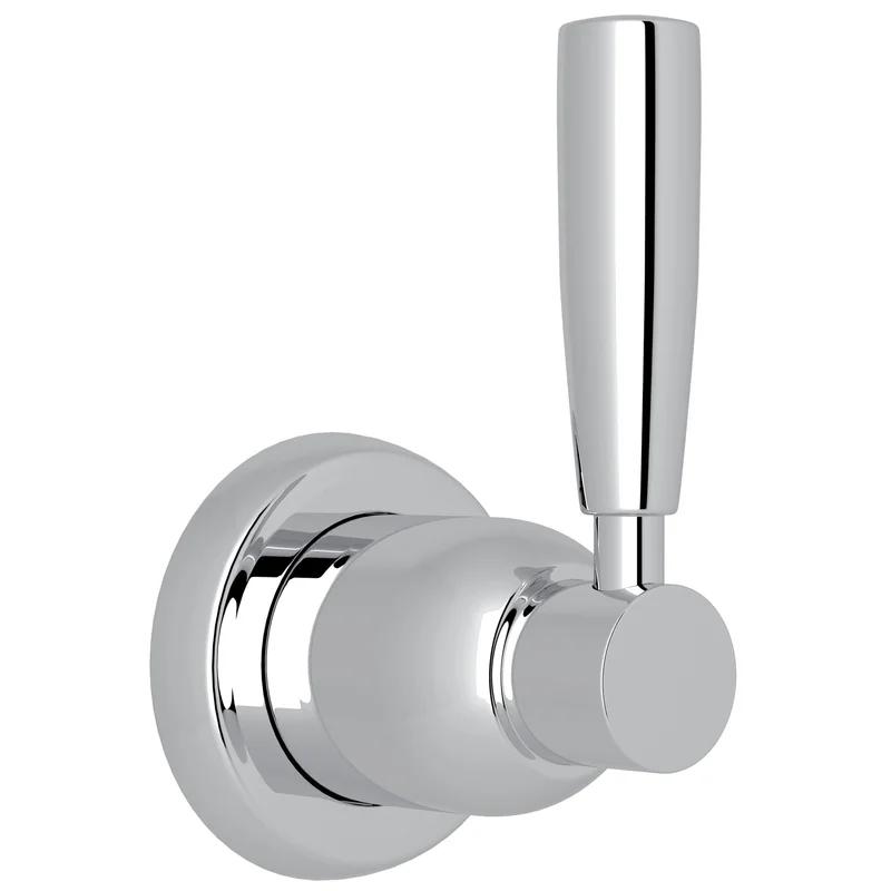 Polished Nickel Wall-Mounted Shower Trim