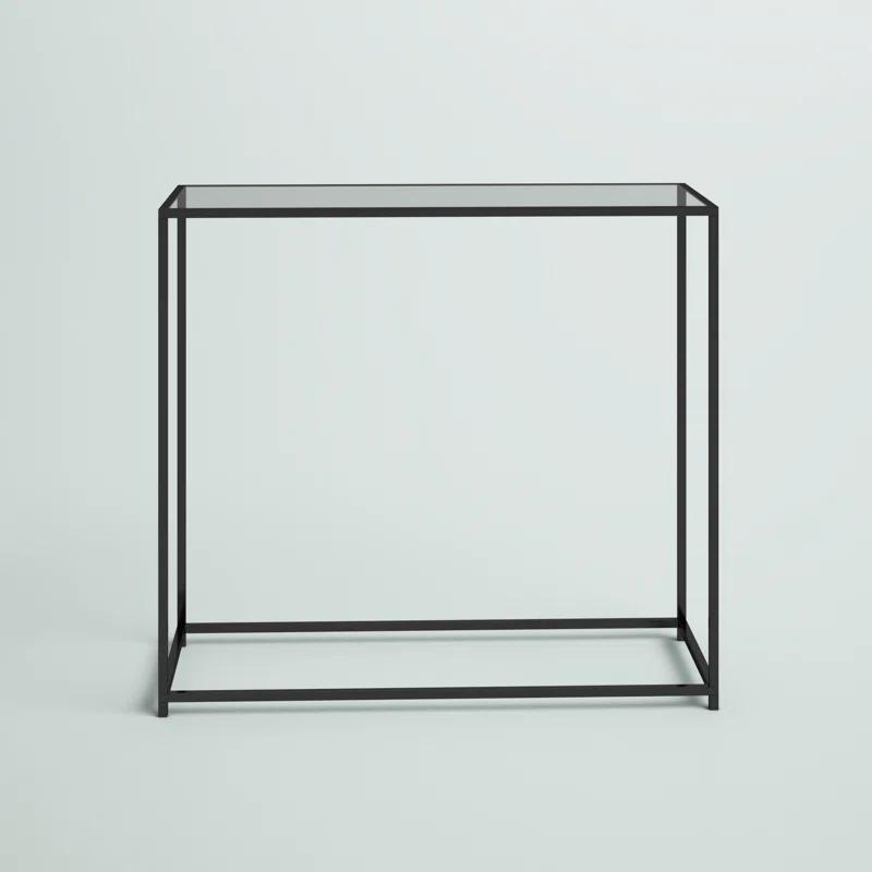 Mercury Row® Amora 31'' Glass Top Console Table