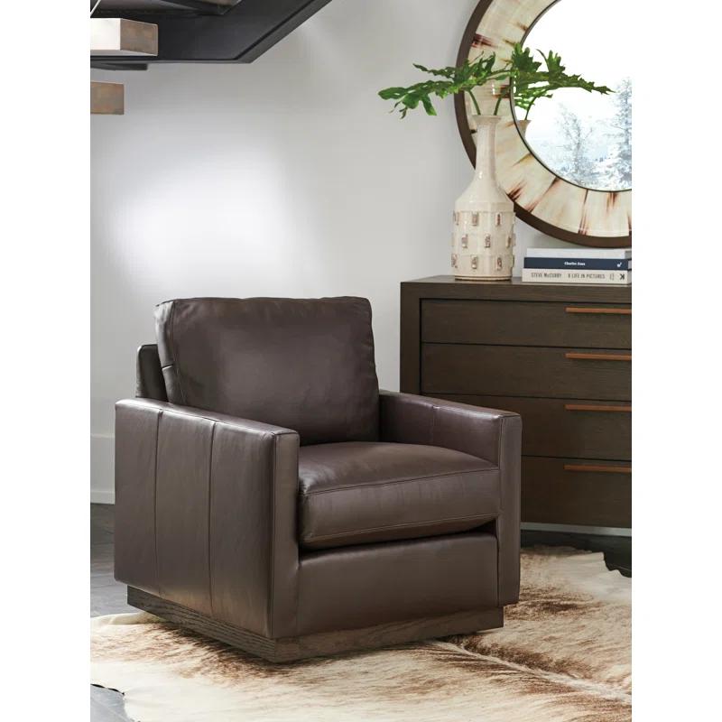 Barclay Butera Upholstery Faux Leather Armchair