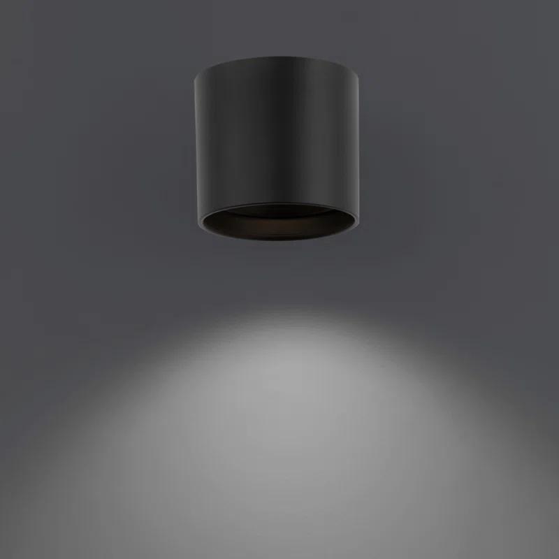Squat LED Cylinder Outdoor Flush Mount