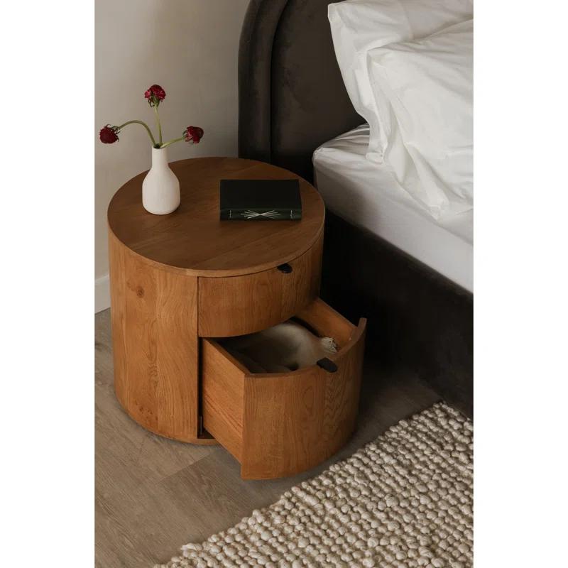 Kono 2-Drawer Nightstand - Natural