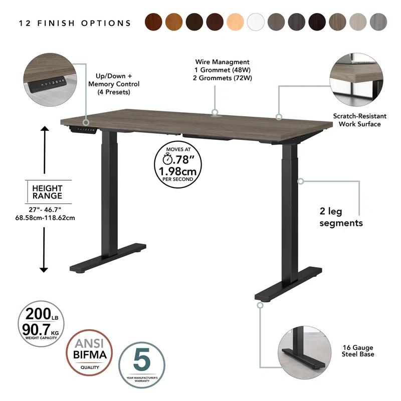 Adjustable Metal Base Standing Desk