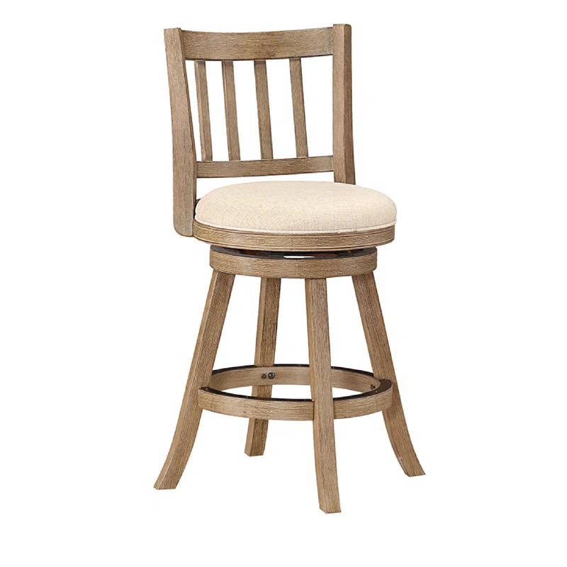 Swivel Solid Wood Counter Stool