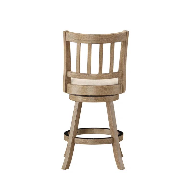 Swivel Solid Wood Counter Stool