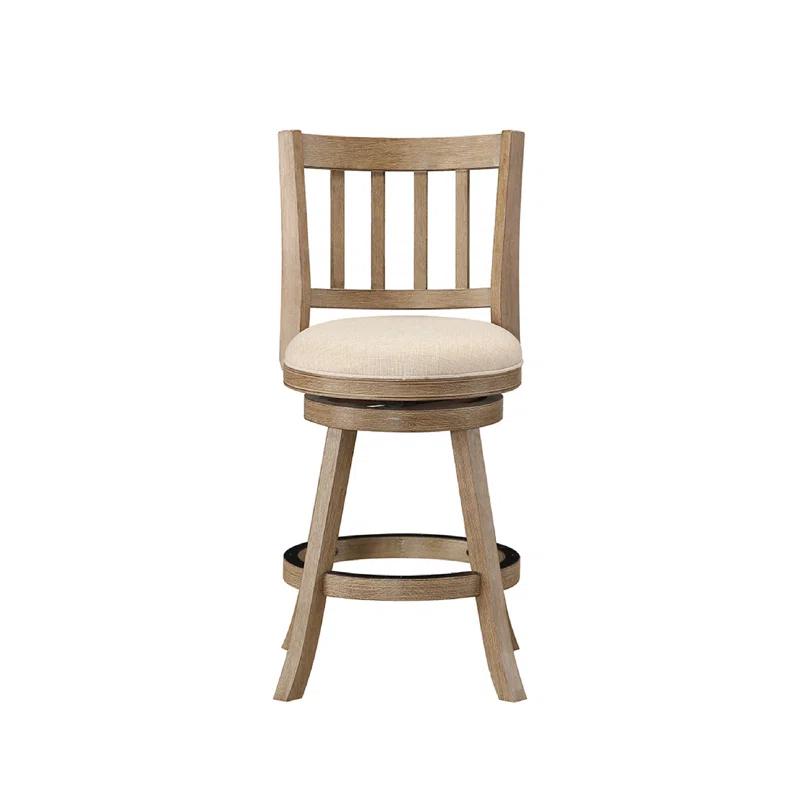 Swivel Solid Wood Counter Stool
